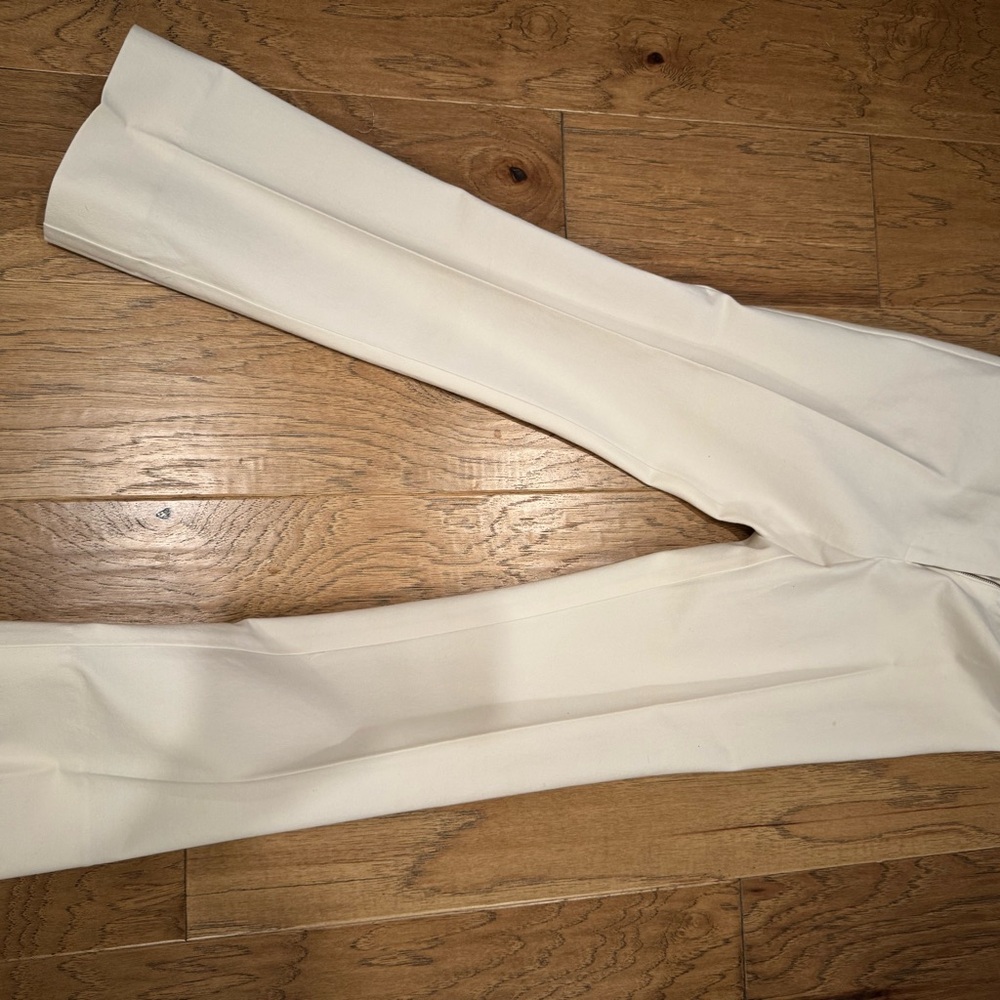 Derek Lam Cream Boot Cut Flare Pants - petite